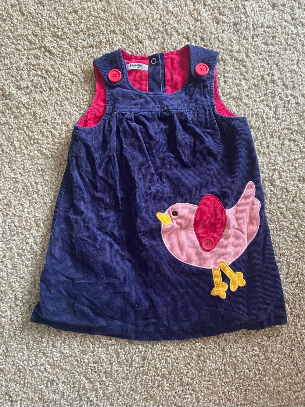 Baby Boden corduroy jumper dress